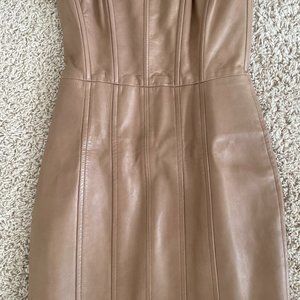 Leather Bustier dress